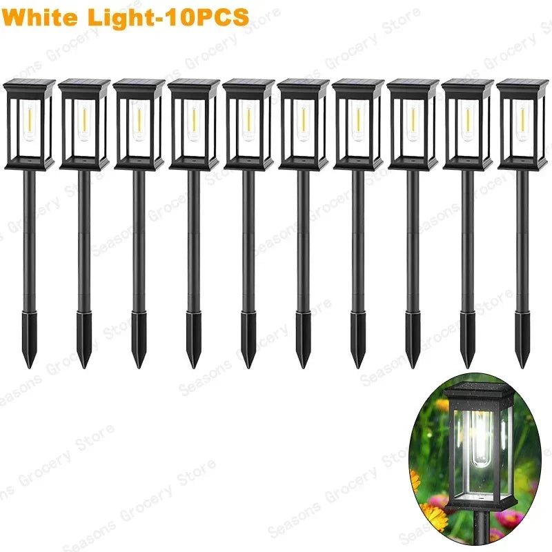 Solar LED Pathway Lights Waterproof  for Garden & Driveway Paths