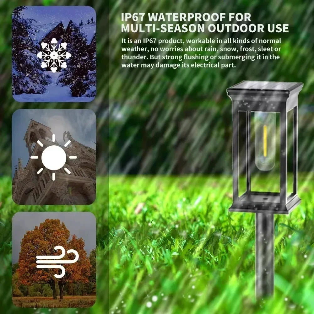 Solar LED Pathway Lights Waterproof  for Garden & Driveway Paths