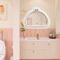 Cute Modern Mirror Bathroom Decoration Art Vanity Shower Aesthetic Irregular Makeup Mirror Hanging Funky Spiegels Home Products
