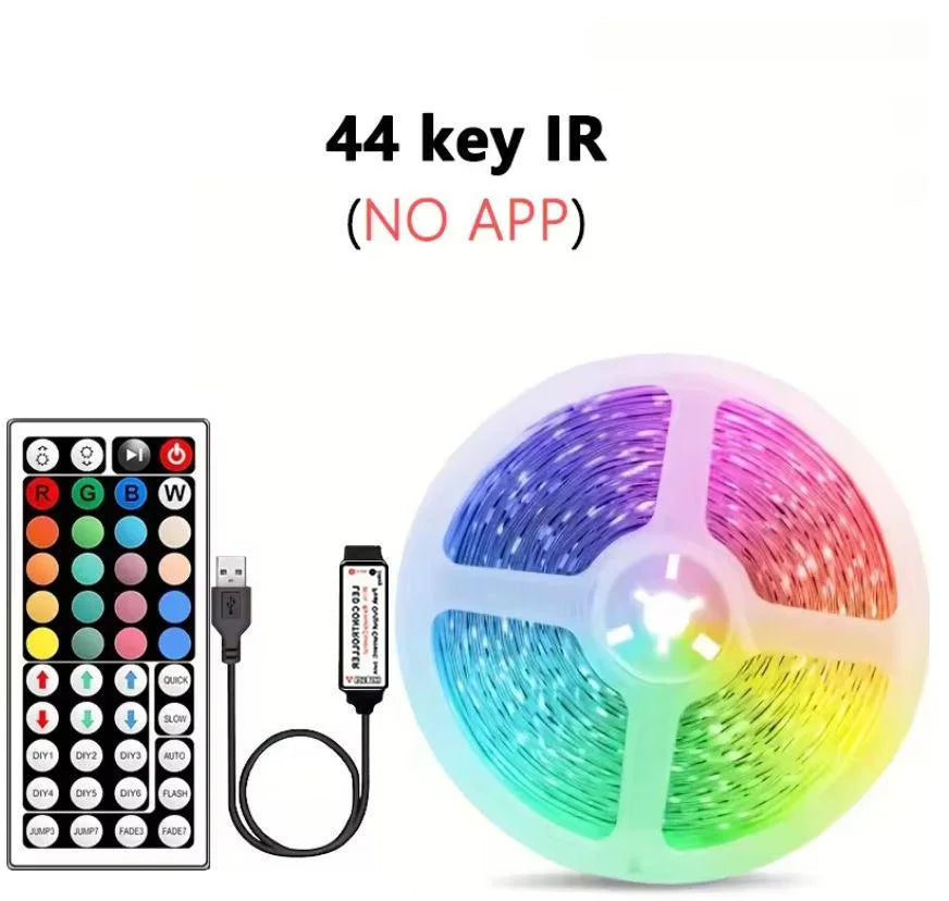 RGB LED Strip Lights USB 5V App Control Music Sync Room Decor
