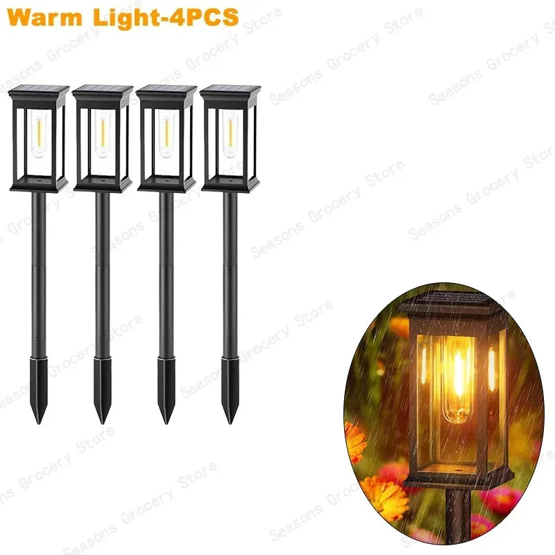 Solar LED Pathway Lights Waterproof  for Garden & Driveway Paths