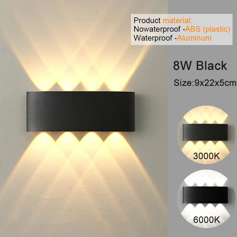 LED Wall Sconces Modern Lamp, White Up Down Wall Mount Lights for Living Room Hallway Bedroom Decor