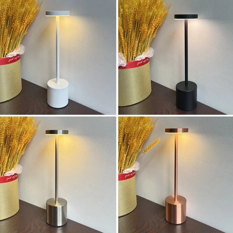 LED Table Lamp Touch Sensor Rechargeable Wireless Night Light