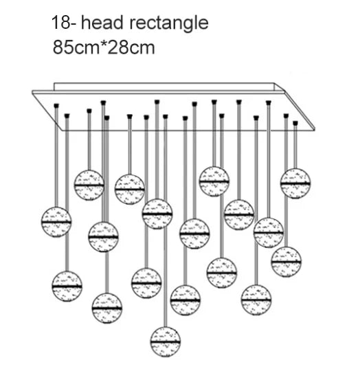 Modern spiral crystal LED chandelier cascading down a luxury staircase in a contemporary home.