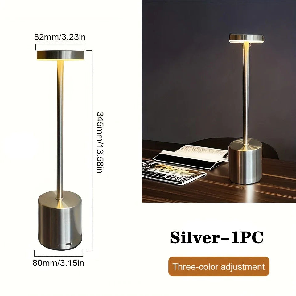 LED Table Lamp Touch Sensor Rechargeable Wireless Night Light
