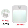 Motion Sensor Night Light EU Plug Dimmable LED Cabinet Lamp