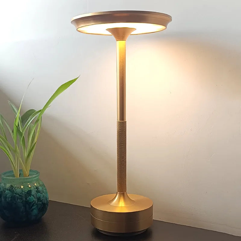 LED Touch Desk Lamp Rechargeable Aluminum Alloy Dimmable Night Light