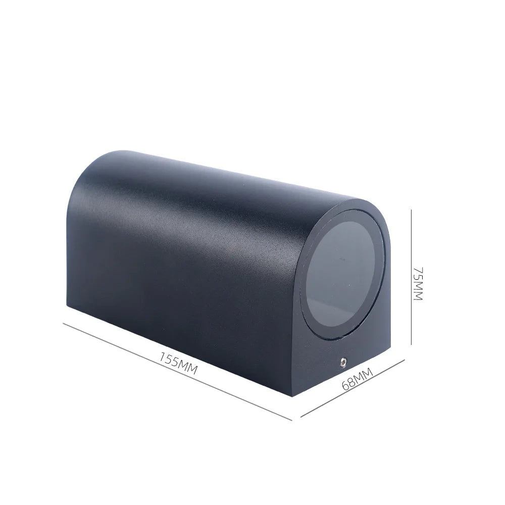 Modern IP65 Up & Down GU10 LED Wall Light for Outdoor Spaces