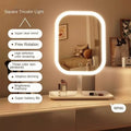 Rechargeable LED Vanity Mirror 3 Color Dimmable Touch Makeup Mirror