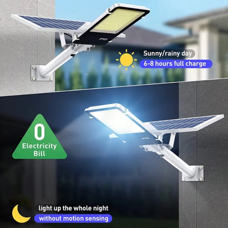 Solar Street Light Motion Sensor IP65 Waterproof 357 LED Outdoor