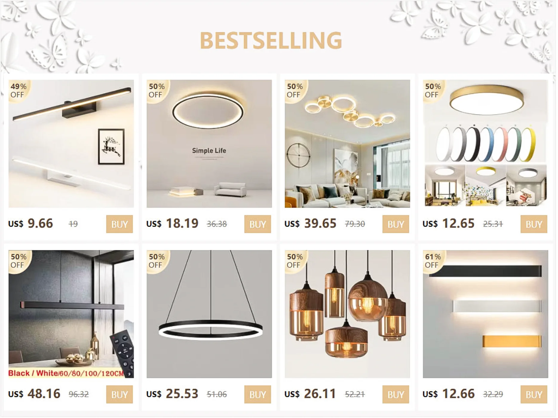 Nordic minimalist LED ceiling light with remote control installed in a modern living room.