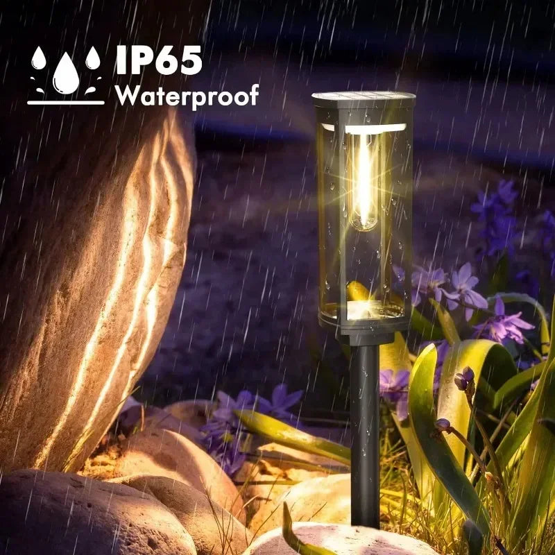 Solar LED Pathway Lights Waterproof  for Garden & Driveway Paths