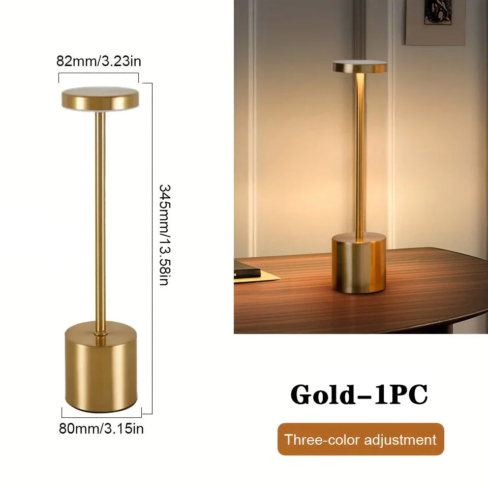 LED Table Lamp Touch Sensor Rechargeable Wireless Night Light