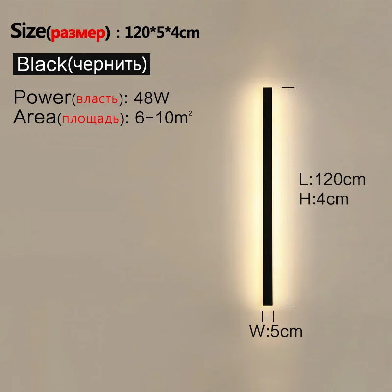 Modern Waterproof LED Wall Light for Indoor & Outdoor Home Decor