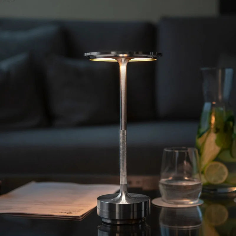 LED Touch Desk Lamp Rechargeable Aluminum Alloy Dimmable Night Light