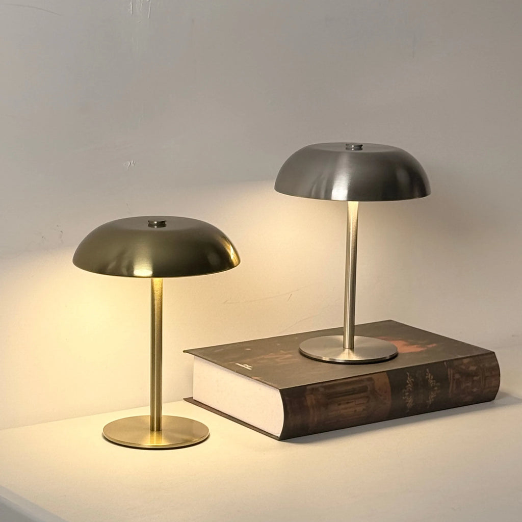 Mushroom Table Lamp Touch Control Dimmable LED Rechargeable