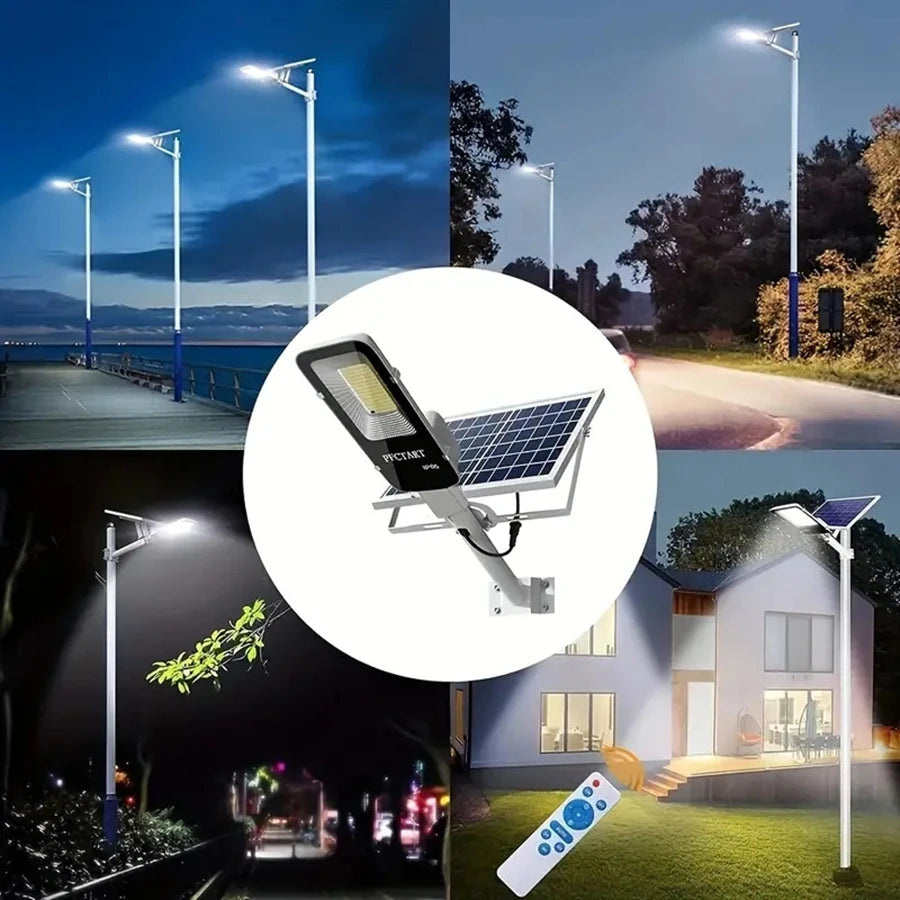 Solar Street Light Motion Sensor IP65 Waterproof 357 LED Outdoor