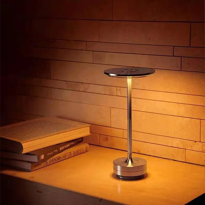 LED Touch Desk Lamp Rechargeable Aluminum Alloy Dimmable Night Light