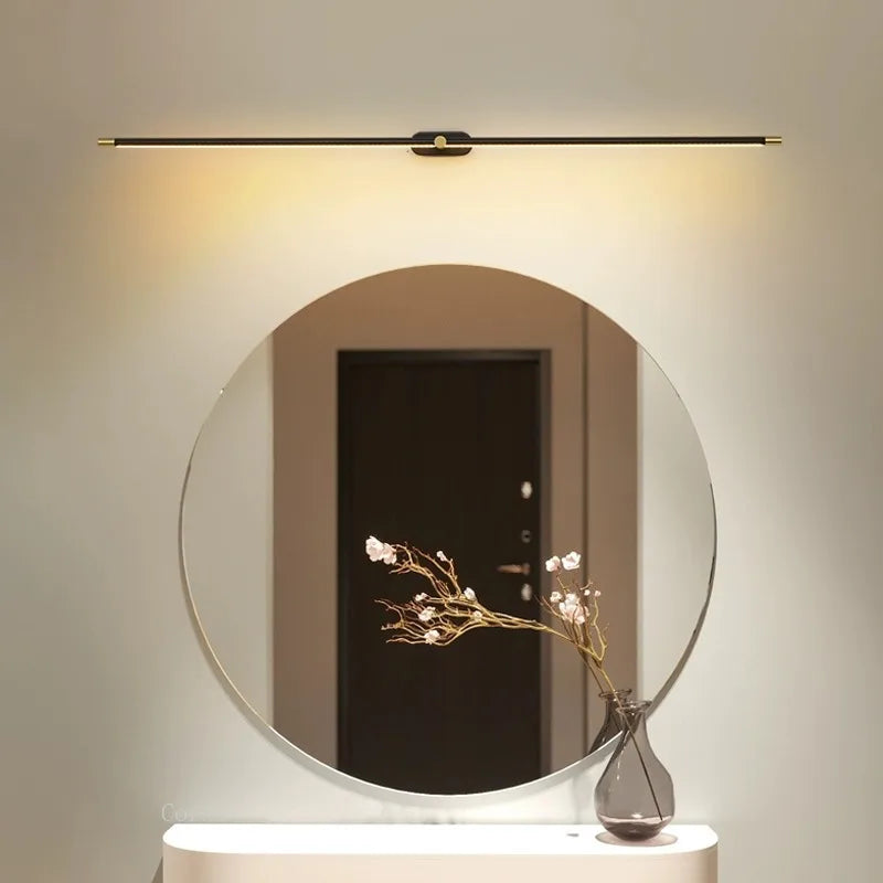 LED Mirror Bathroom long strip Wall Lamps Modern Bedroom Bedside Minimalist Ceiling Light Wall Sconces Decor Lighting Fixtures