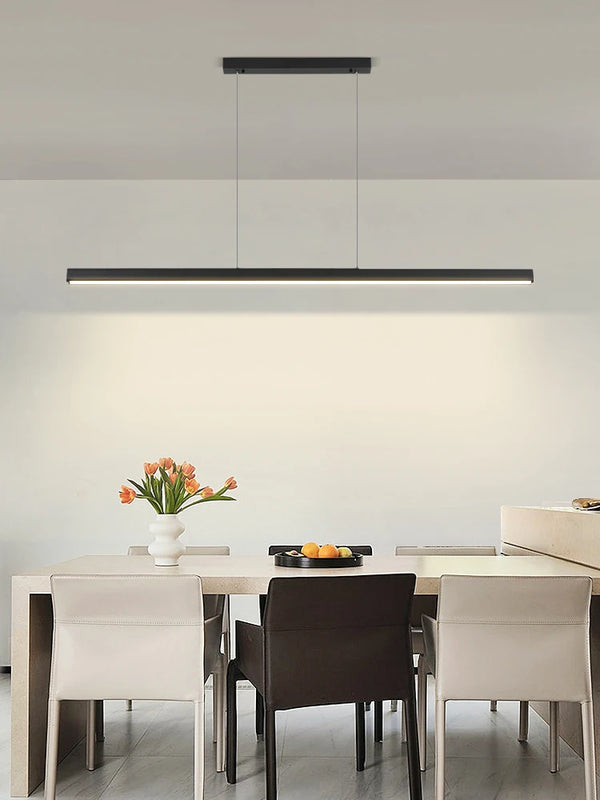 Modern Linear LED Pendant Light for Dining Table & Kitchen Island