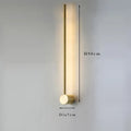 Nordic minimalist LED long wall light installed in a modern hallway with luxury interior décor.