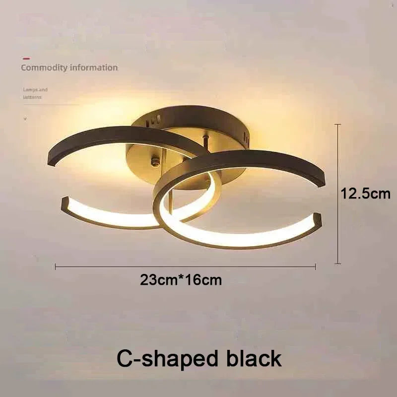 Modern linear LED ceiling light installed in a minimalist hallway with contemporary home décor.