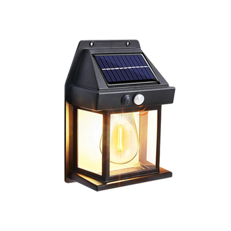 Solar Motion Sensor LED Wall Light Waterproof Outdoor Security Lamp