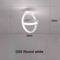 Modern 2 Ring LED Ceiling Light for Hallway, Office & Balcony in white finish, showcasing elegant design and dimensions.