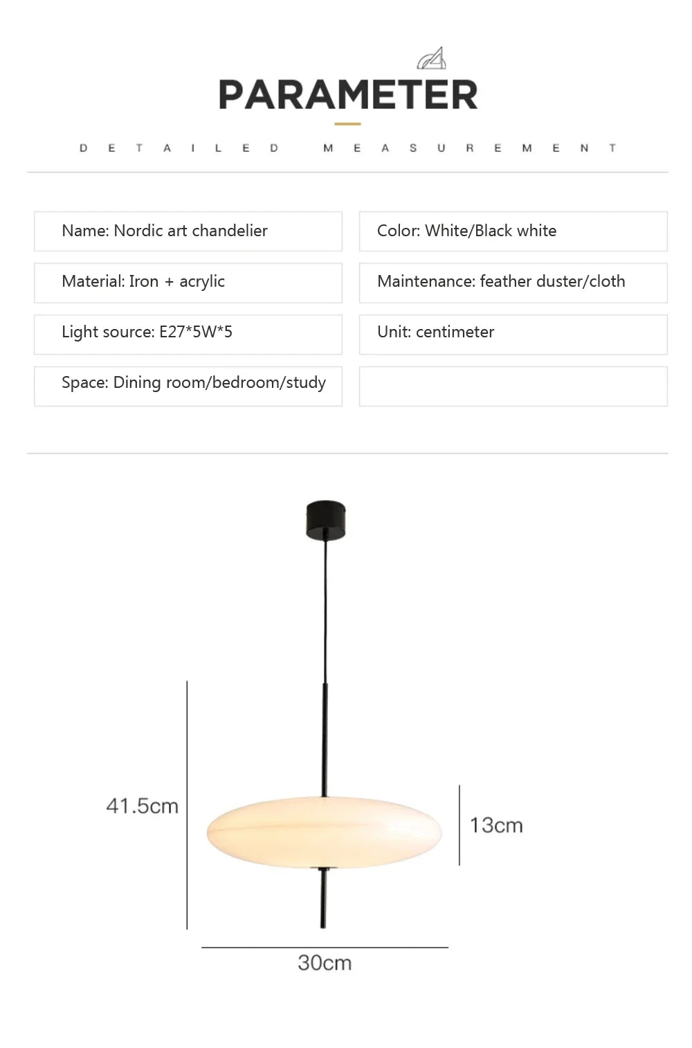 Nordic flying saucer LED pendant light hanging in a modern living room with minimalist décor.