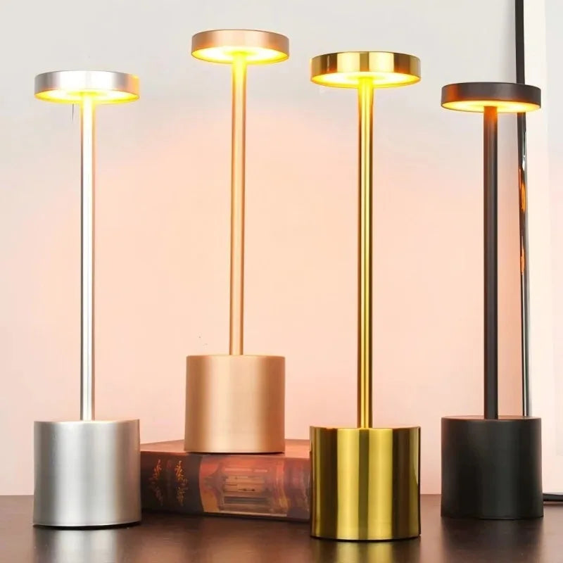 LED Table Lamp Touch Sensor Rechargeable Wireless Night Light