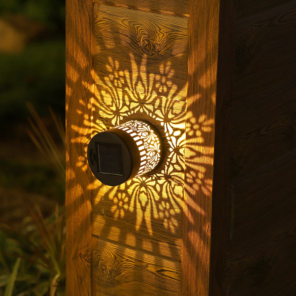 2026 Solar Outdoor Wall Light Waterproof Projection Lamp for Yard Terrace Patio Walkway Landscape Lighting Outdoor Decor