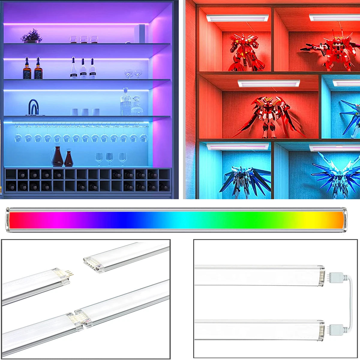 Smart Under Cabinet LED Lights RGB Zigbee 3.0 Alexa Dimmable