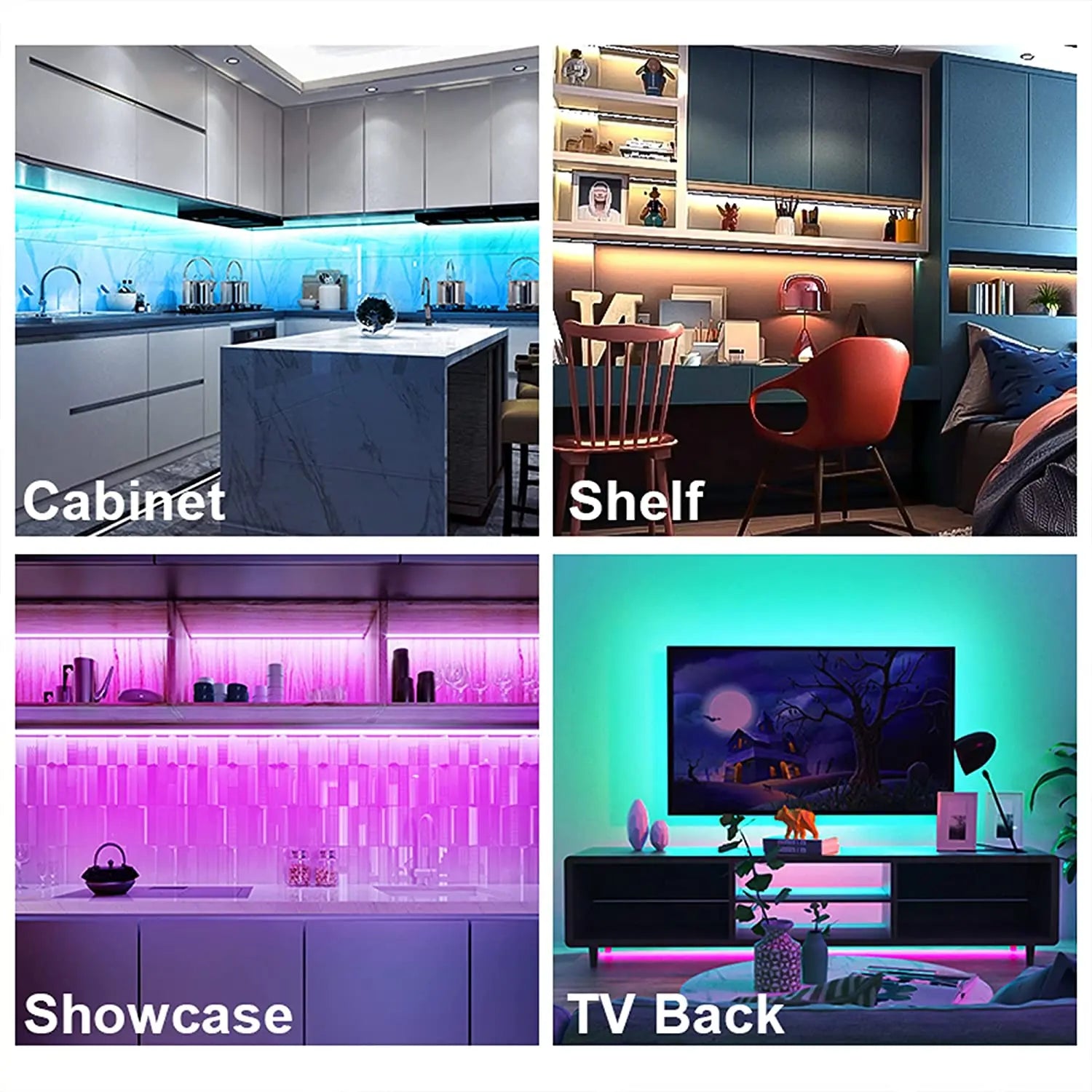 Smart Under Cabinet LED Lights RGB Zigbee 3.0 Alexa Dimmable