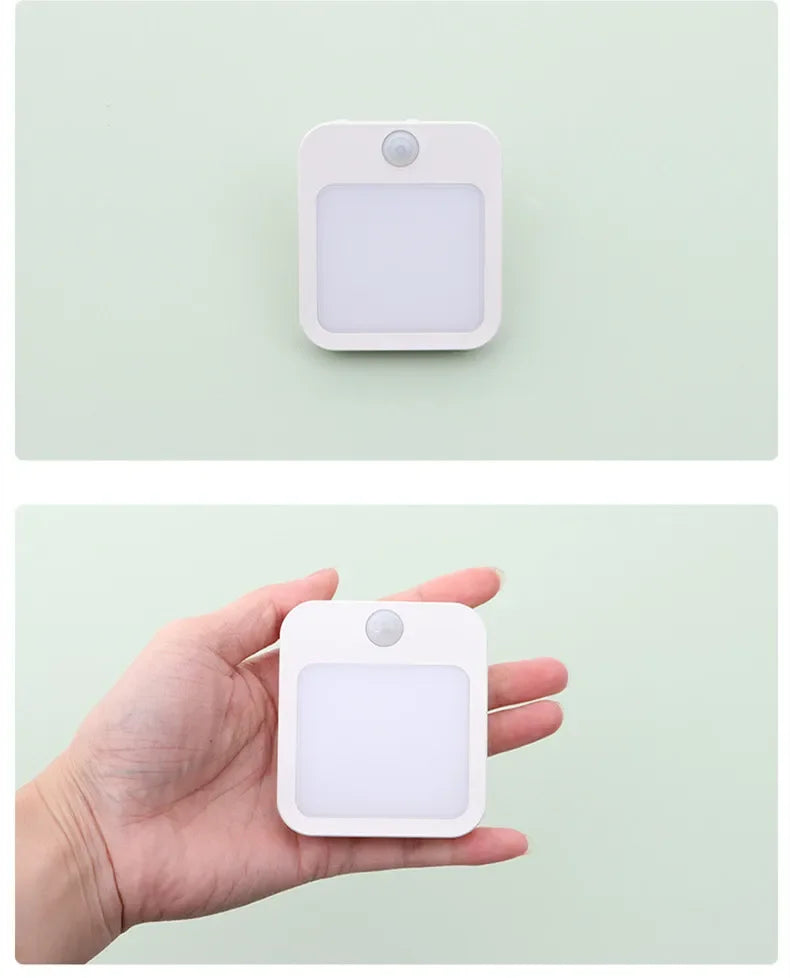 Motion Sensor Night Light EU Plug Dimmable LED Cabinet Lamp