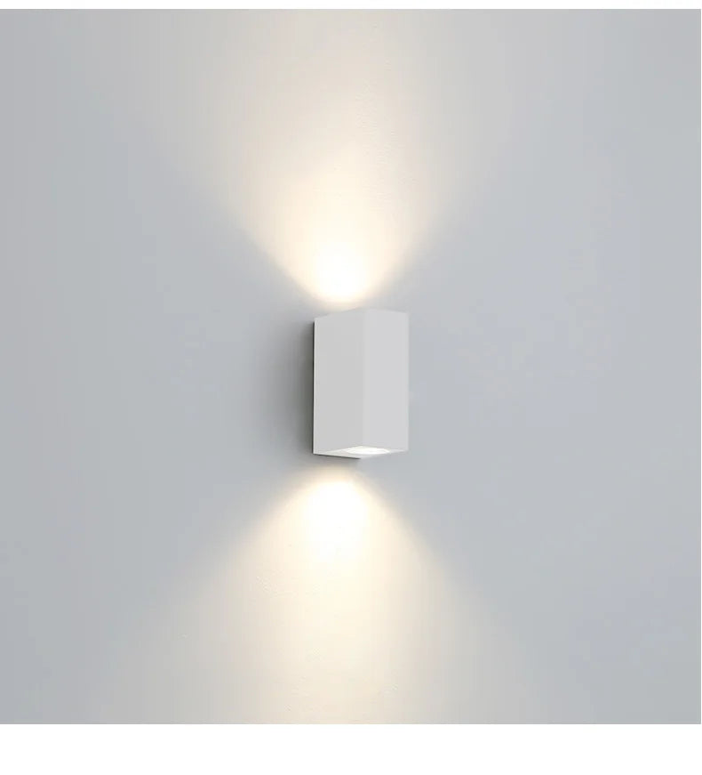 Modern IP65 Up & Down GU10 LED Wall Light for Outdoor Spaces