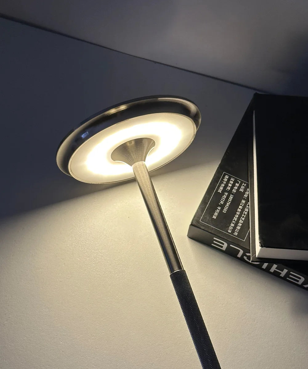 LED Touch Desk Lamp Rechargeable Aluminum Alloy Dimmable Night Light