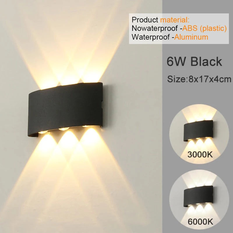 LED Wall Sconces Modern Lamp, White Up Down Wall Mount Lights for Living Room Hallway Bedroom Decor