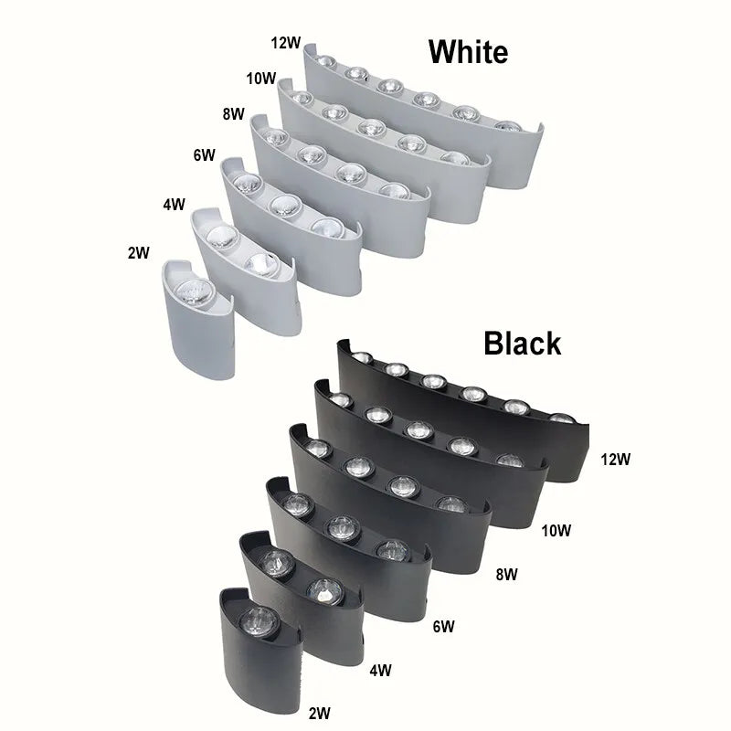LED Wall Sconces Modern Lamp, White Up Down Wall Mount Lights for Living Room Hallway Bedroom Decor