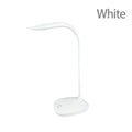 Modern LED eye care desk lamp with USB charging and touch dimming on a study desk.