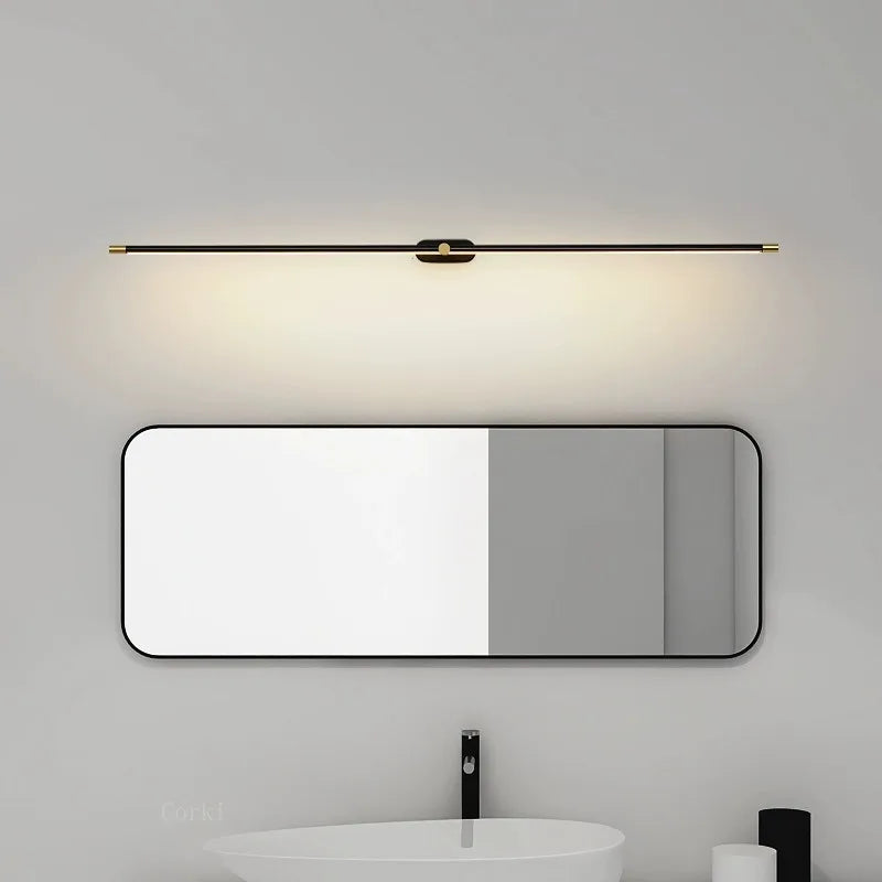 LED Mirror Bathroom long strip Wall Lamps Modern Bedroom Bedside Minimalist Ceiling Light Wall Sconces Decor Lighting Fixtures