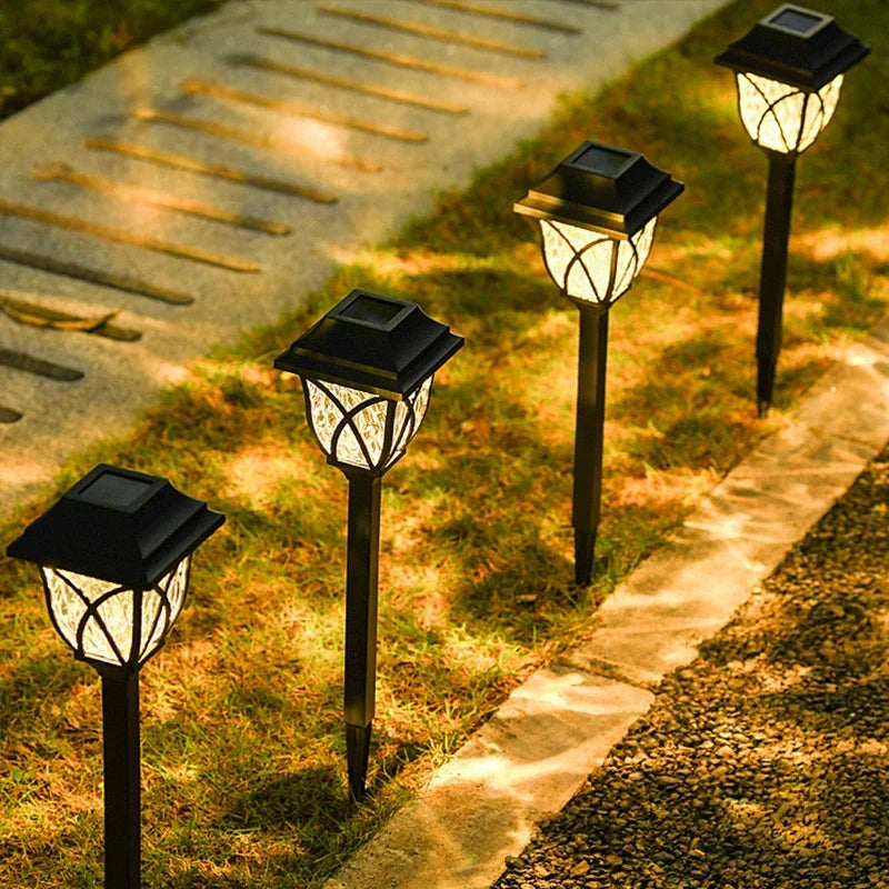 Solar Yard Lights Outdoor Waterproof LED Pathway Lights 1-10 Pack