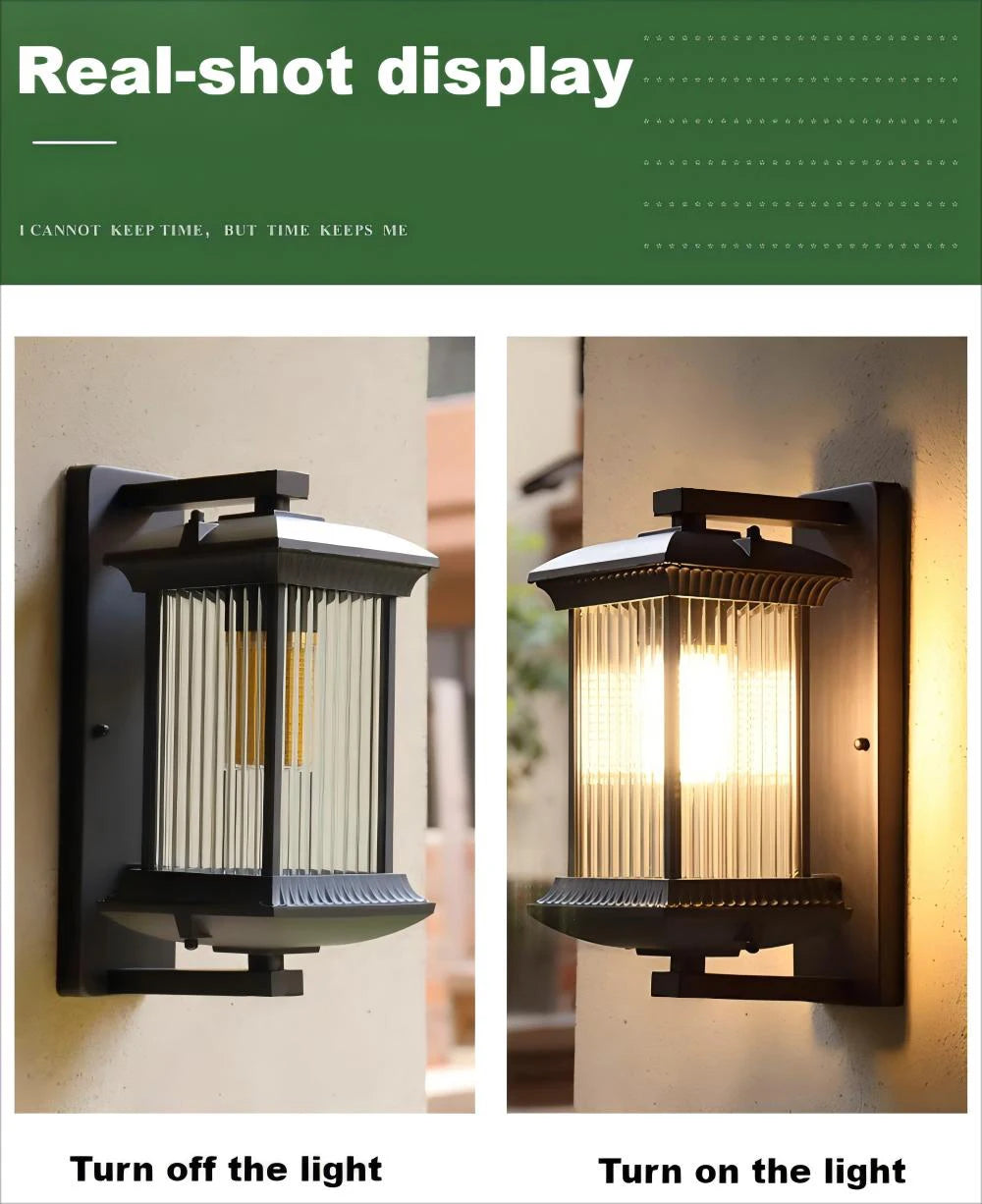 Vintage Waterproof LED Outdoor Wall Light for Porch & Garden Decor