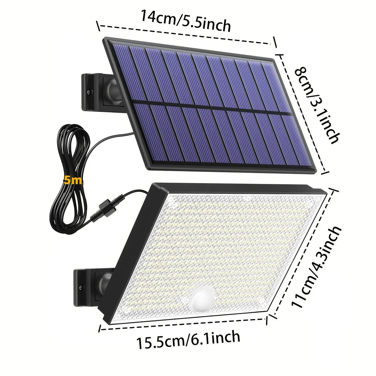 Solar motion sensor light 400LED outdoor security garden light