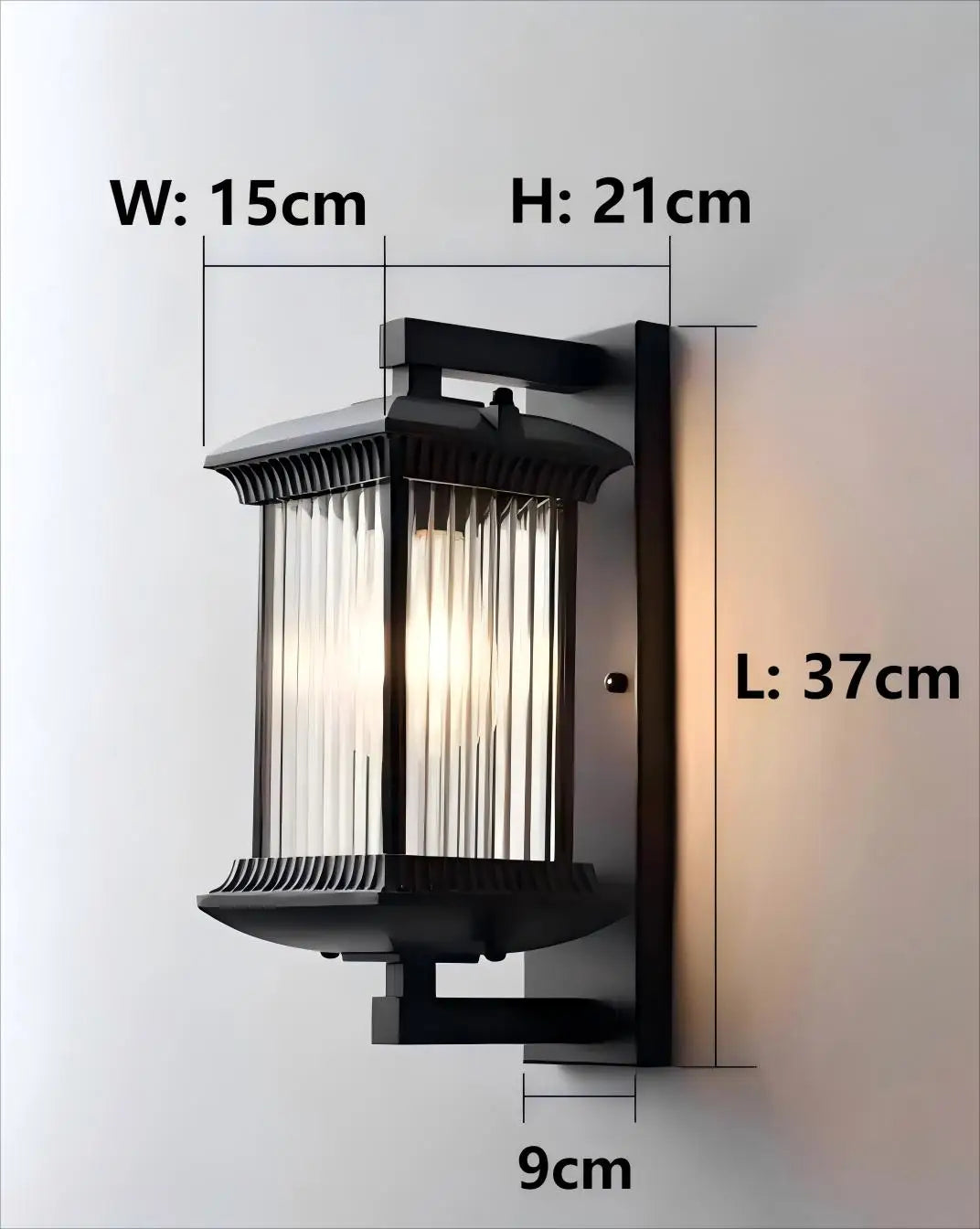 Vintage Waterproof LED Outdoor Wall Light for Porch & Garden Decor