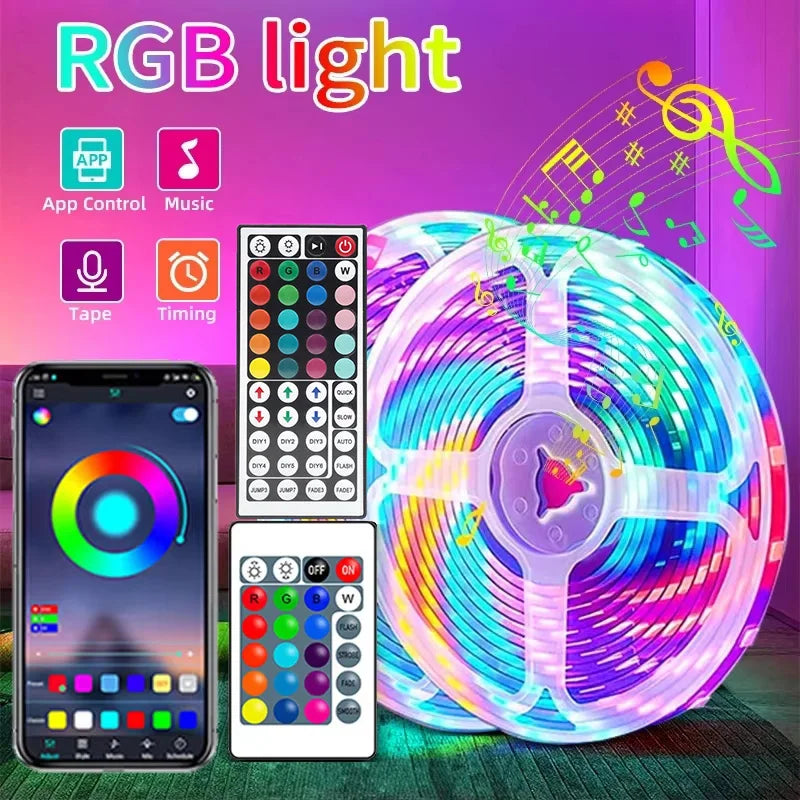 RGB LED Strip Lights USB 5V App Control Music Sync Room Decor