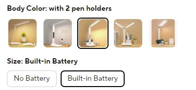 LED Desk Lamp with Clock, Calendar & Touch Dimmable Light USB