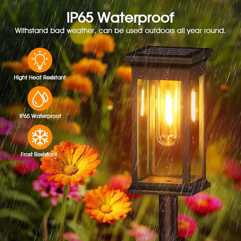 Solar LED Pathway Lights Waterproof  for Garden & Driveway Paths