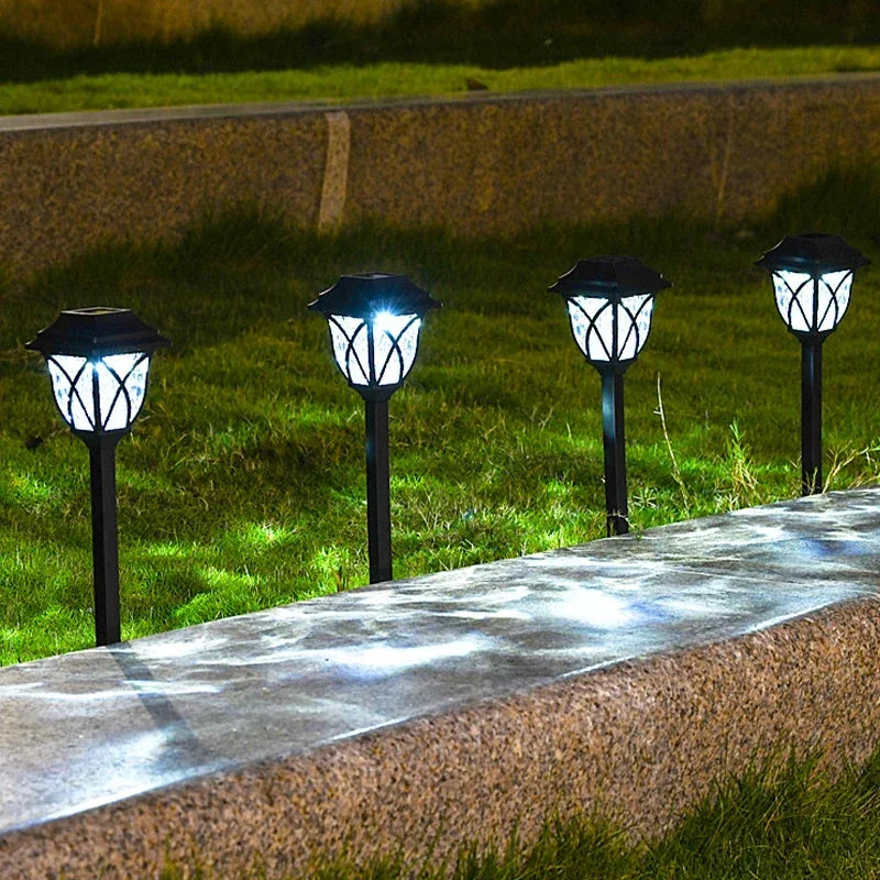 Solar Yard Lights Outdoor Waterproof LED Pathway Lights 1-10 Pack