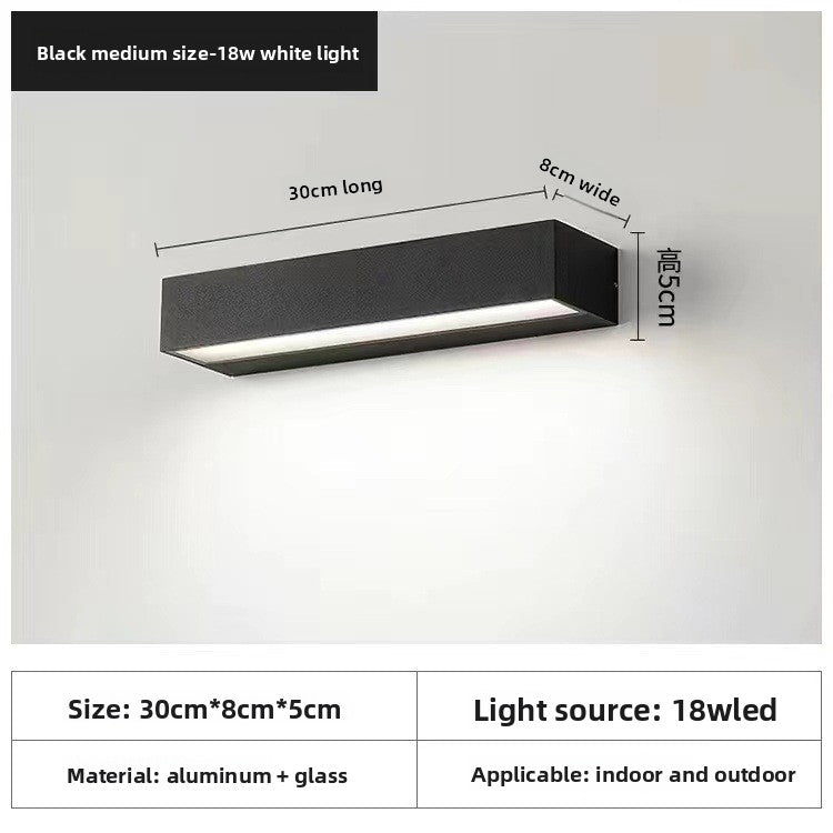 Minimalist Wall Lamp Bedroom Long LED Wall Light Modern Decor