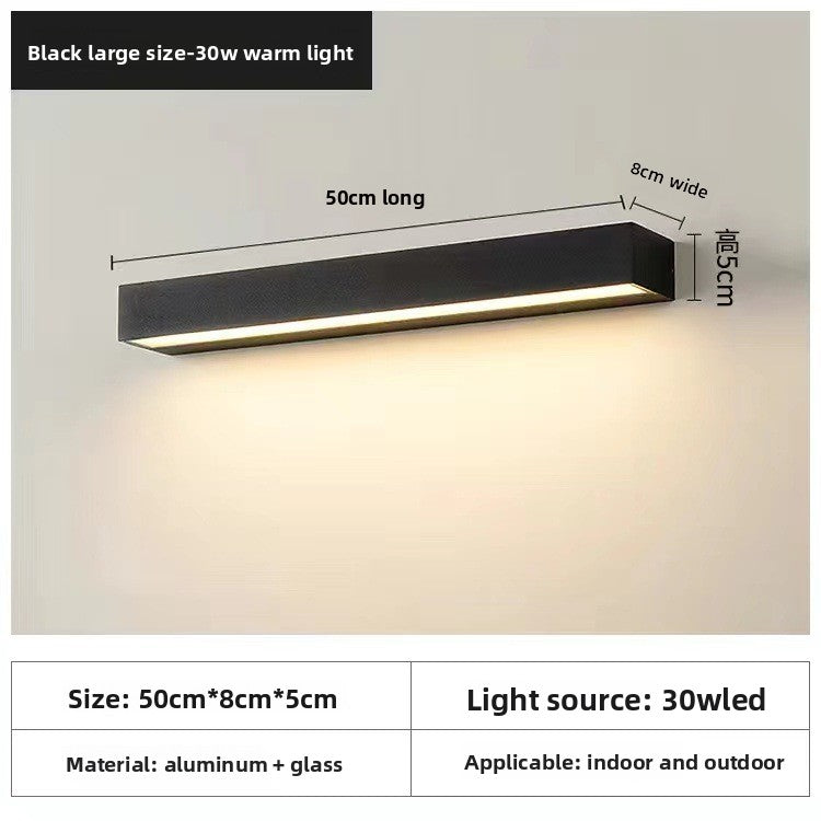 Minimalist Wall Lamp Bedroom Long LED Wall Light Modern Decor